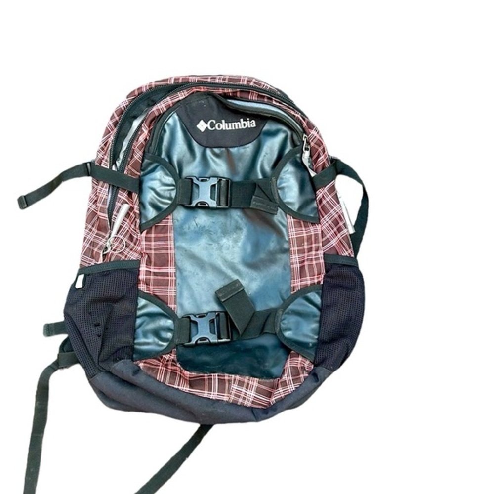 Columbia Plaid Black Backpack
